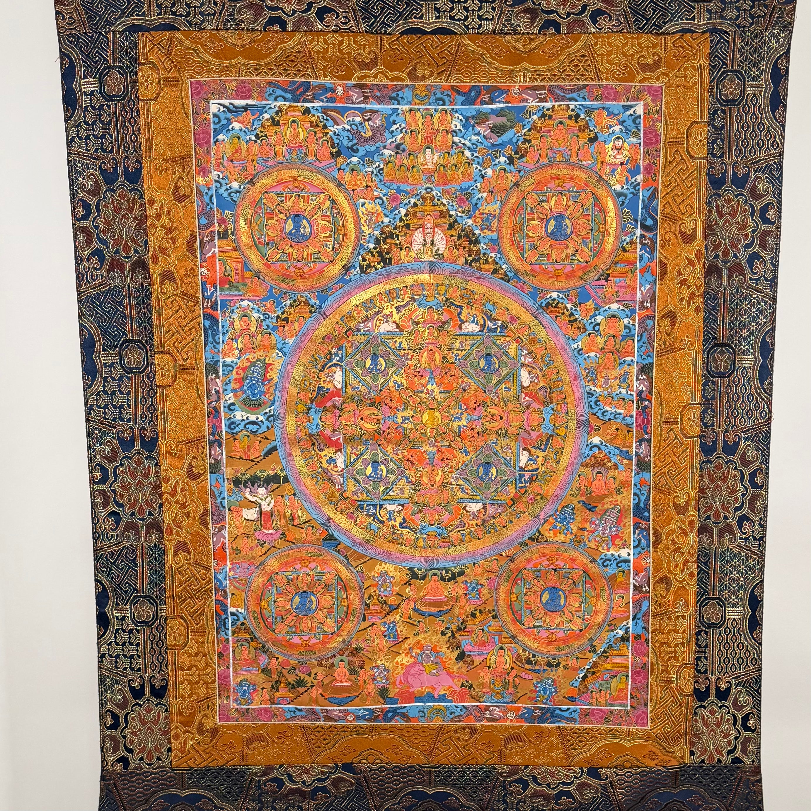 Grand Five Mandala Sacred Thangka