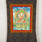 Hand-Painted White Tara Thangka