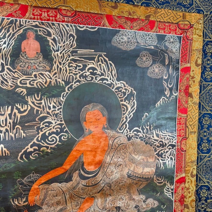 Hand-Painted Milarepa Thangka