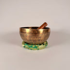 Hand Etched Bowl — 7.00" W x 3.5" H, C Note, 842g