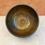 Hand Etched Bowl — 7.00" W x 3.5" H, C Note, 842g