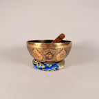 Hand Etched Bowl — 7.25" W x 3.25" H, B Note, 866g