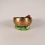Hand Etched Bowl — 7.00" W x 3.00" H, A Note, 976g