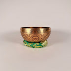 Hand Etched Bowl — 7.00" W x 3.00" H, A Note, 976g