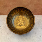 Hand Etched Bowl — 7.00" W x 3.00" H, A Note, 976g