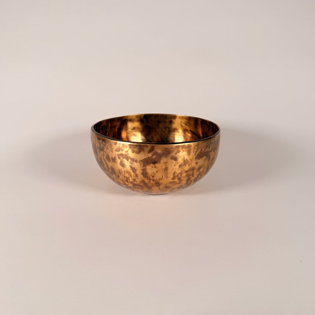 Hand-Hammered Singing Bowl — 7.00" W x 3.50" H, A Note, 848g