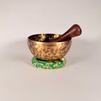 Hand-Hammered Singing Bowl — 7.75" W x 3.75" H, A Note, 1202g