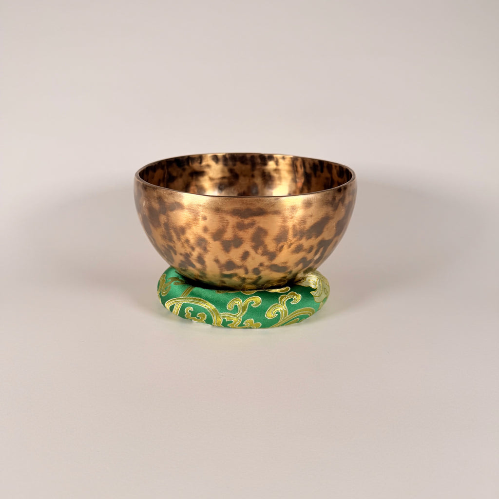 Hand-Hammered Singing Bowl — 7.75" W x 3.75" H, A Note, 1202g
