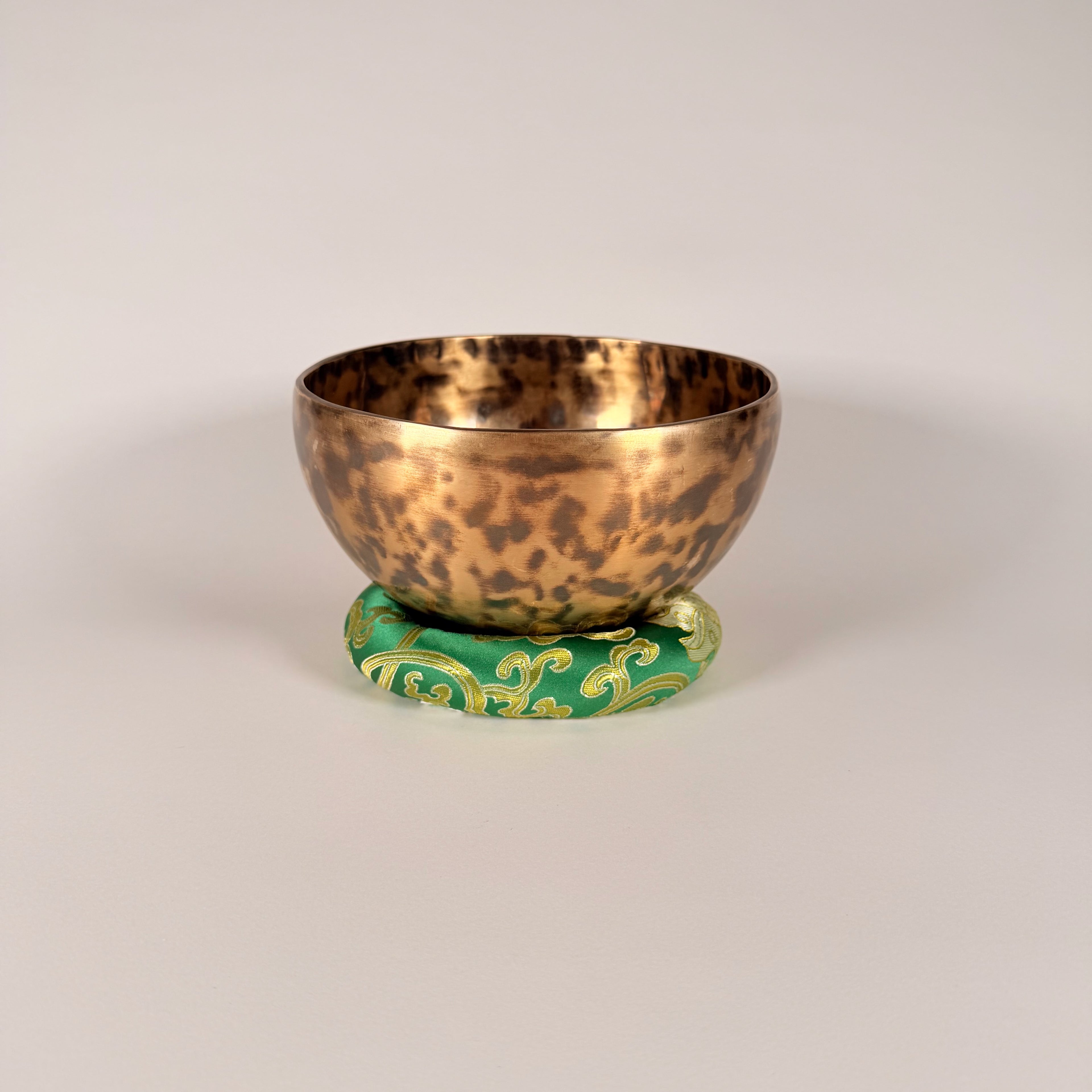Hand-Hammered Singing Bowl — 7.75" W x 3.75" H, A Note, 1202g