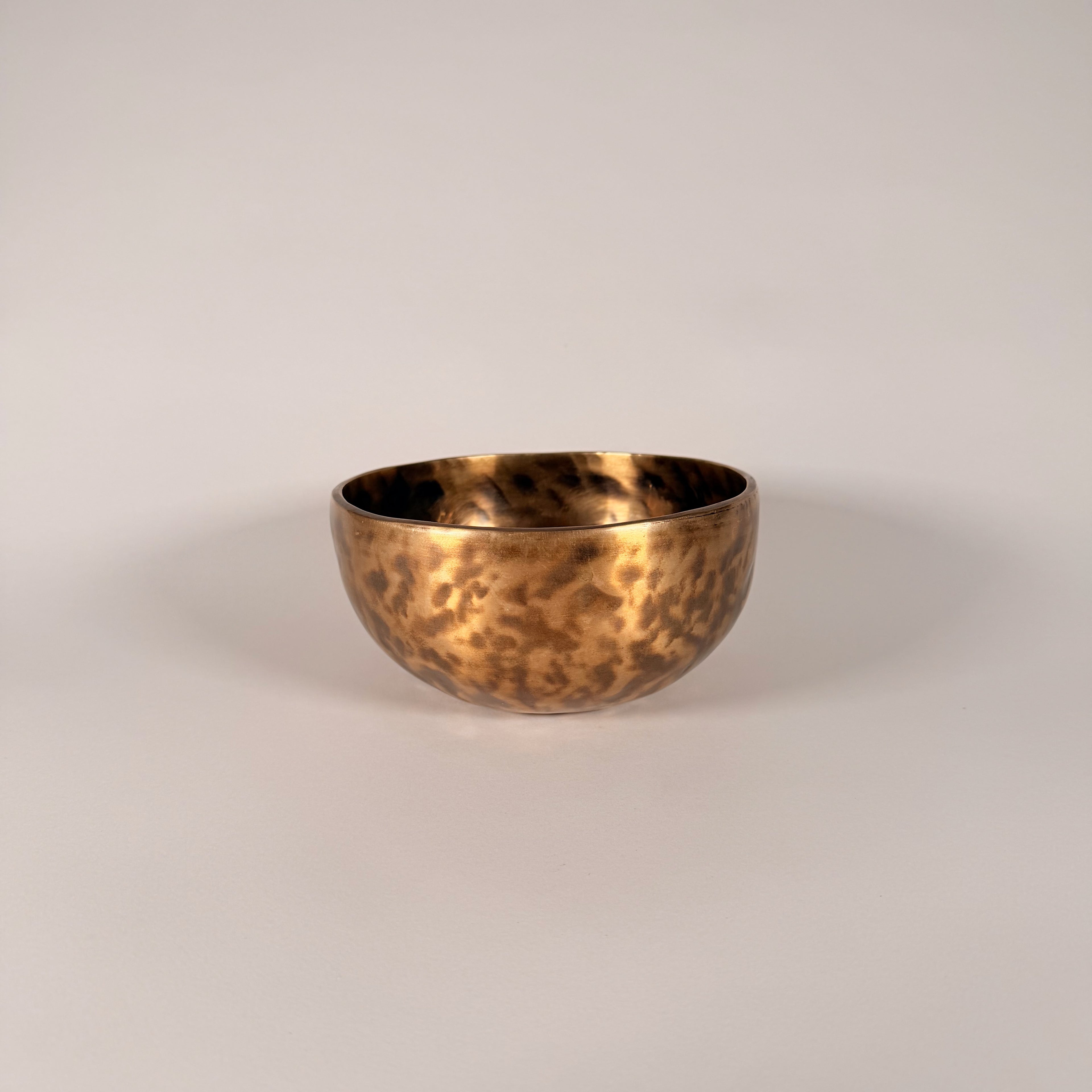 Hand-Hammered Singing Bowl — 7.00" W x 3.50" H, B Note, 940g