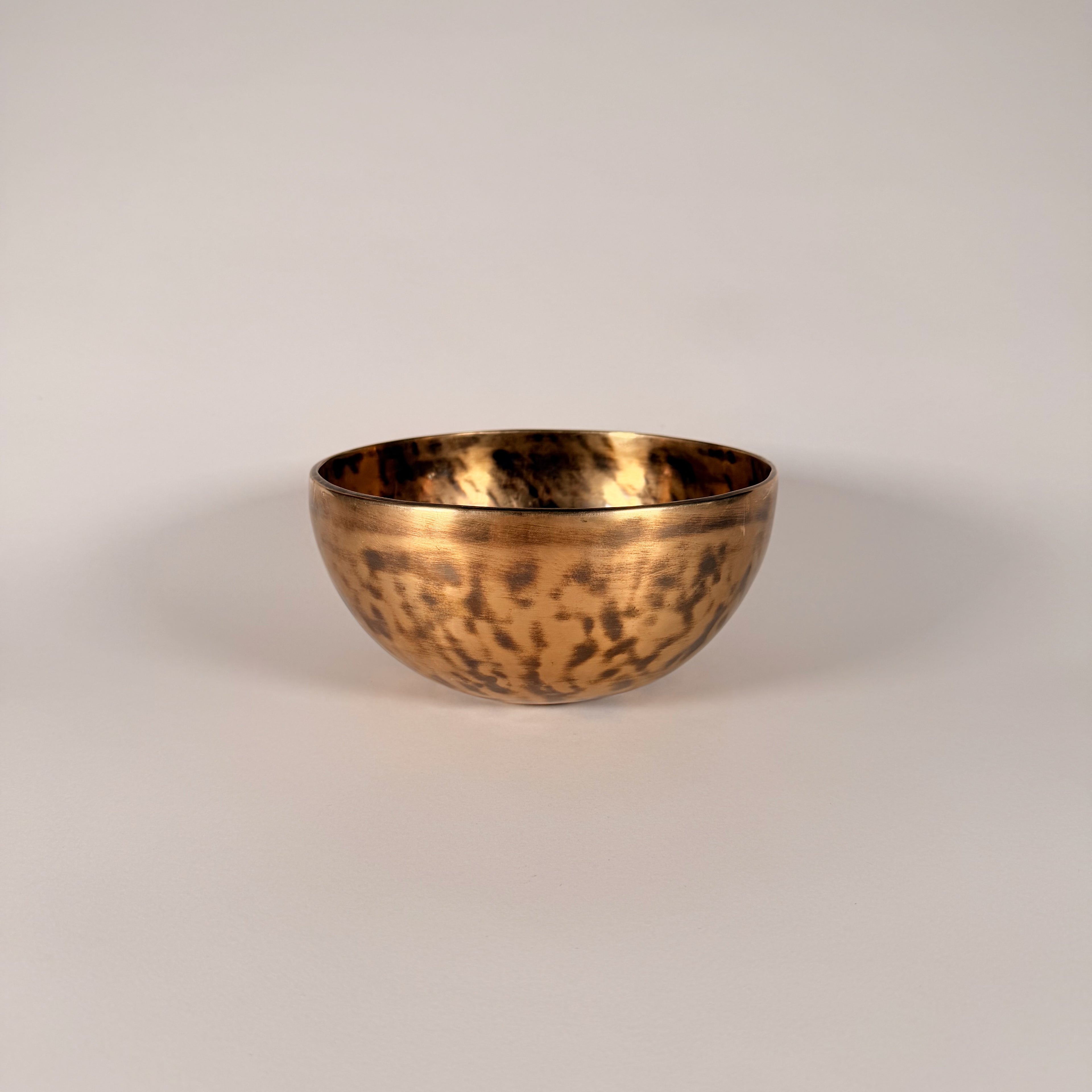 Hand-Hammered Singing Bowl — 7.75" W x 3.75" H, F Note, 1110g