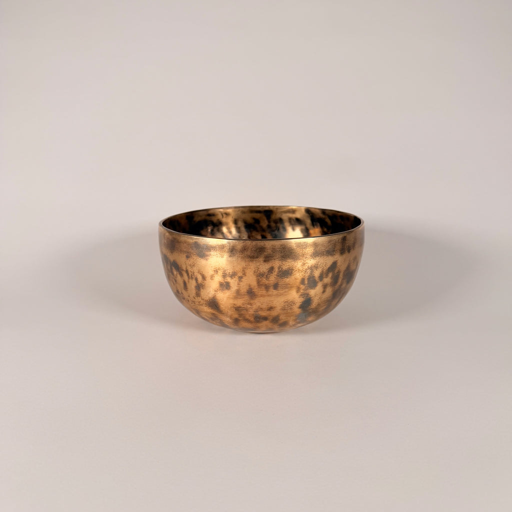 Hand-Hammered Singing Bowl — 7.50" W x 3.75" H, F Note, 938g