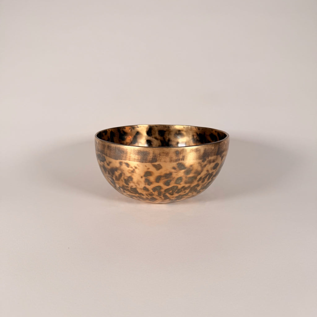 Hand-Hammered Singing Bowl — 7.75" W x 3.75" H, F Note, 1060g