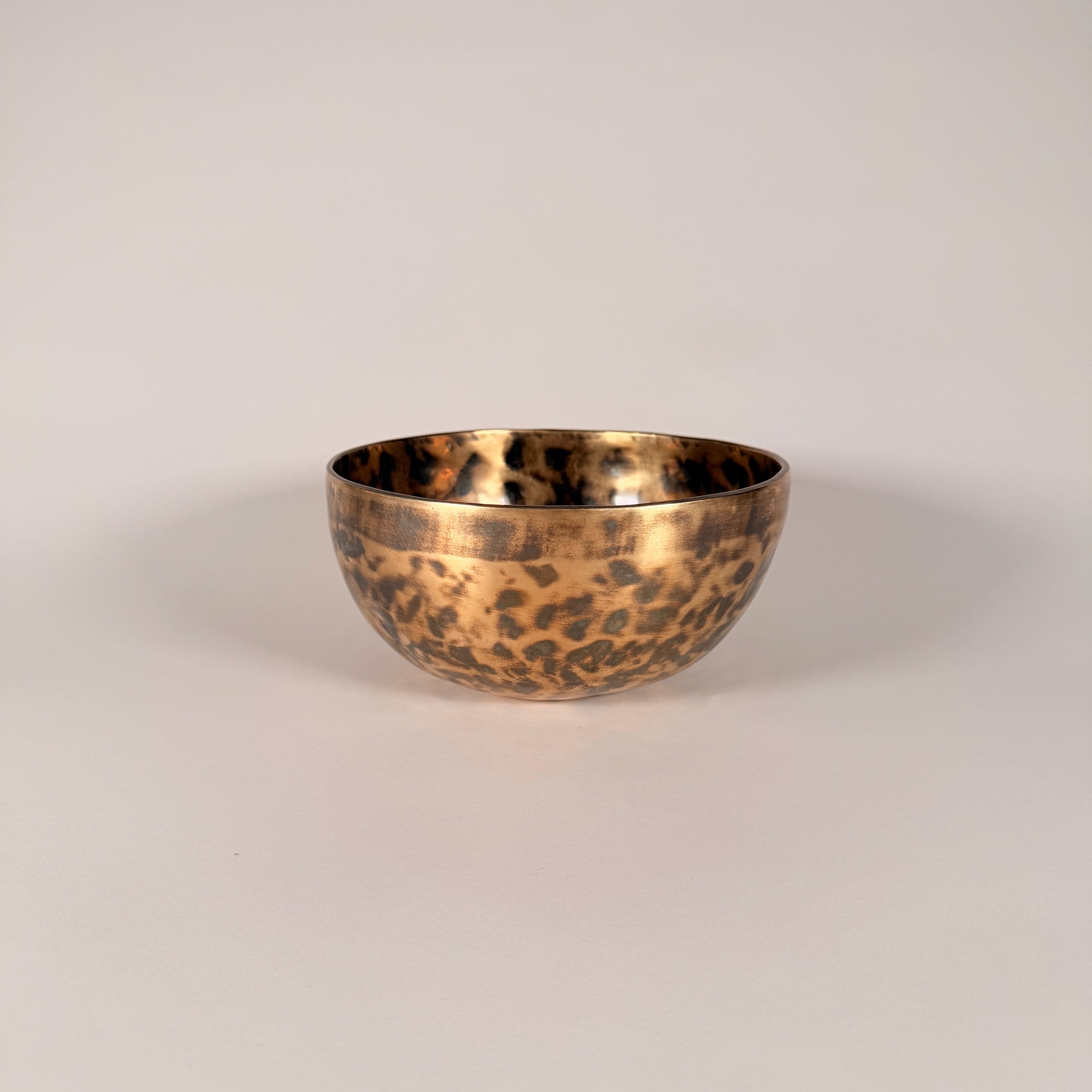 Hand-Hammered Singing Bowl — 7.75" W x 3.75" H, F Note, 1060g
