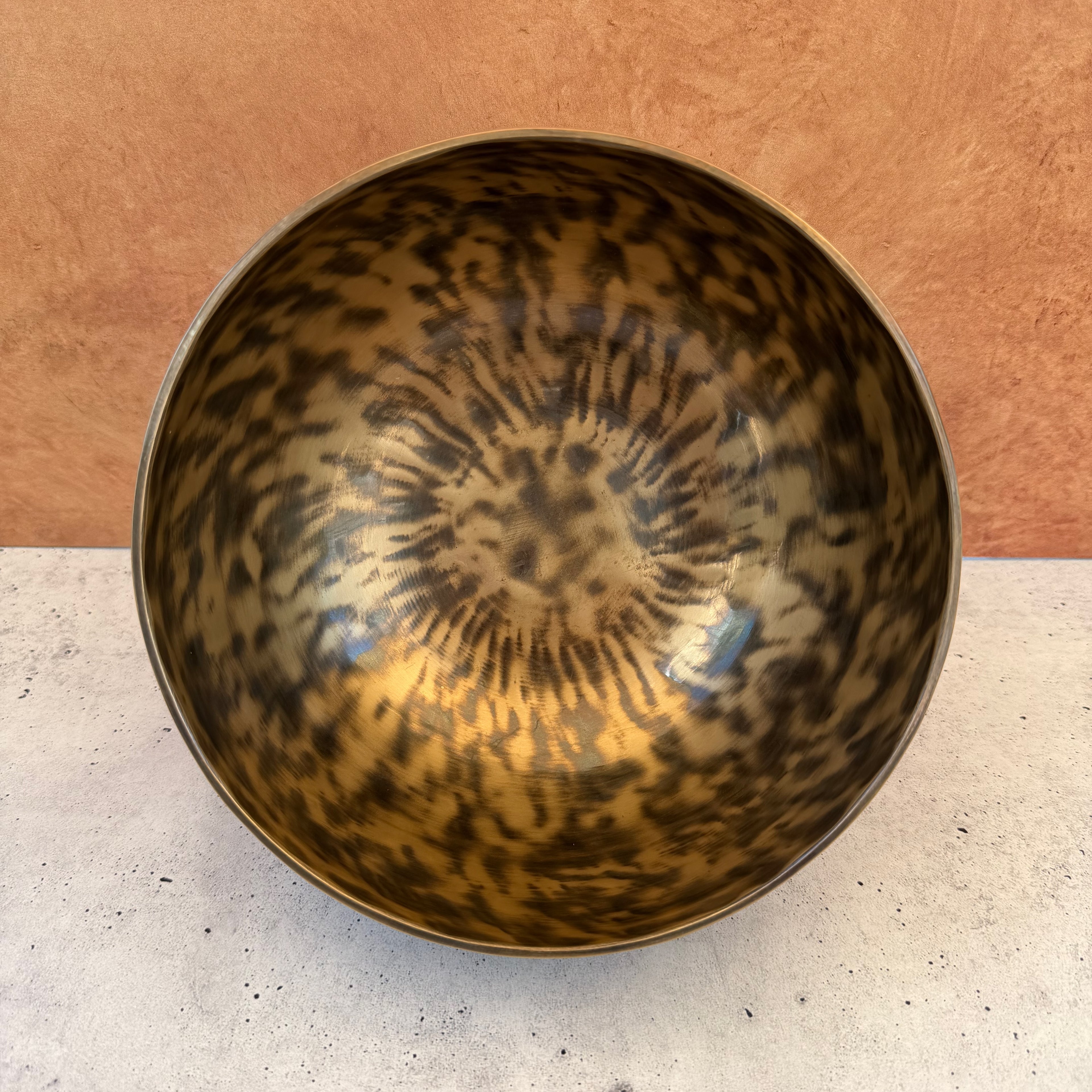 Hand-Hammered Singing Bowl — 7.50" W x 3.75" H, G Note, 1064g