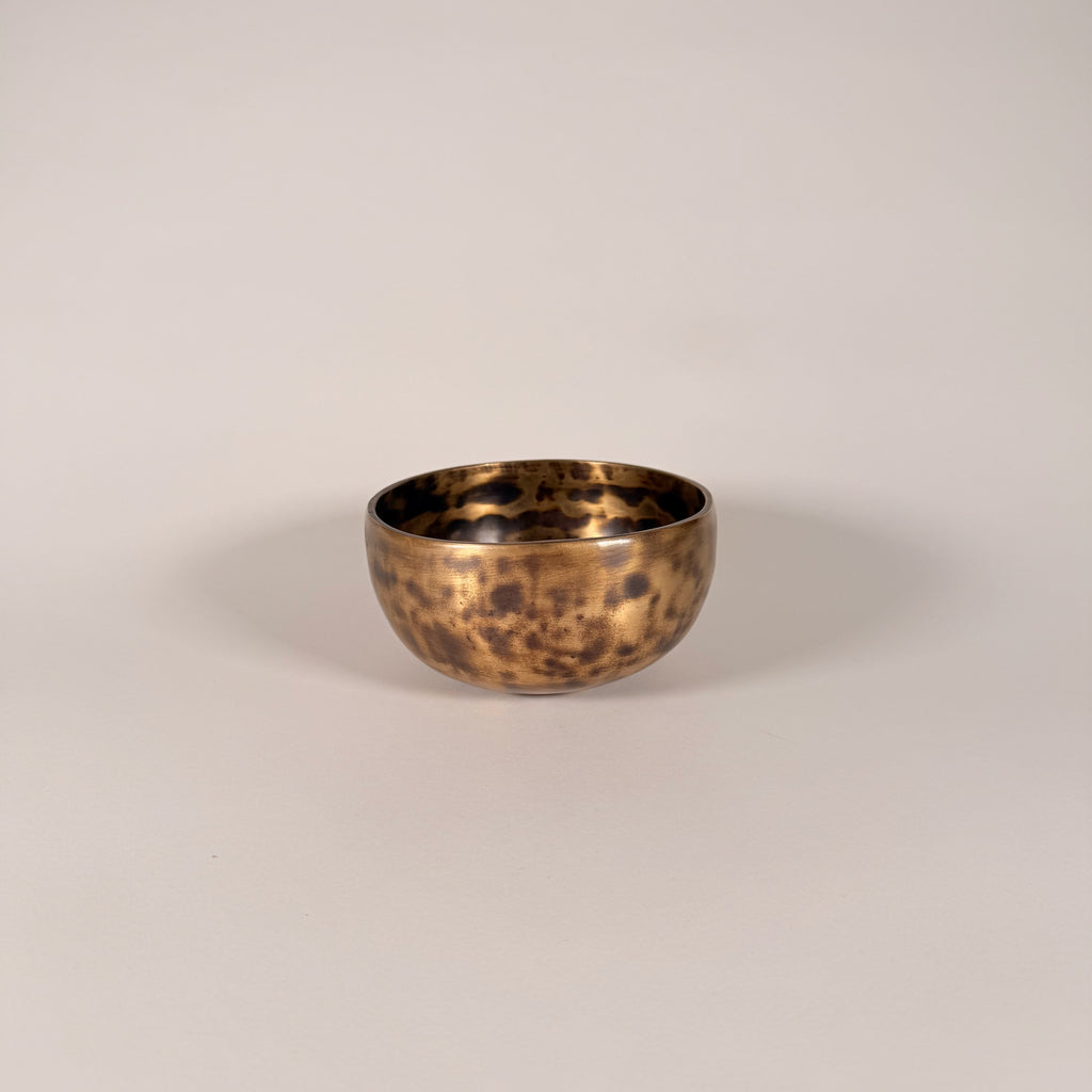 Hand-Hammered Singing Bowl — 5.75" W x 3.25" H, E Note, 646g