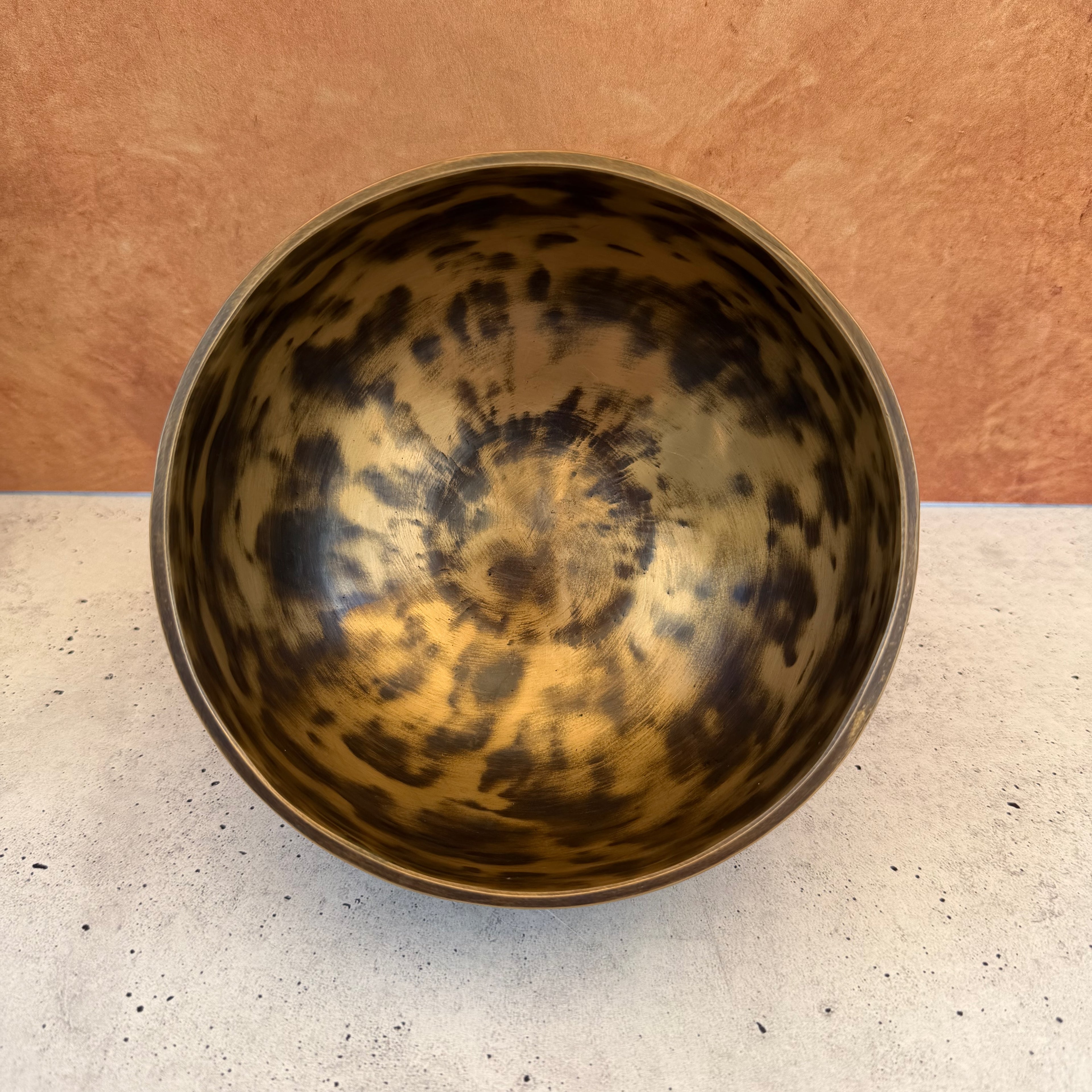 Hand-Hammered Singing Bowl — 5.75" W x 3.25" H, E Note, 646g