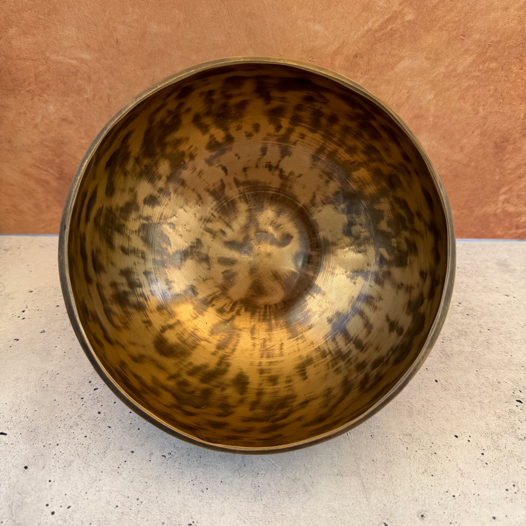 Hand-Hammered Singing Bowl — 5.75" W x 3.00" H, E Note, 584g