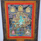 Hand-Painted Green Tara Thangka