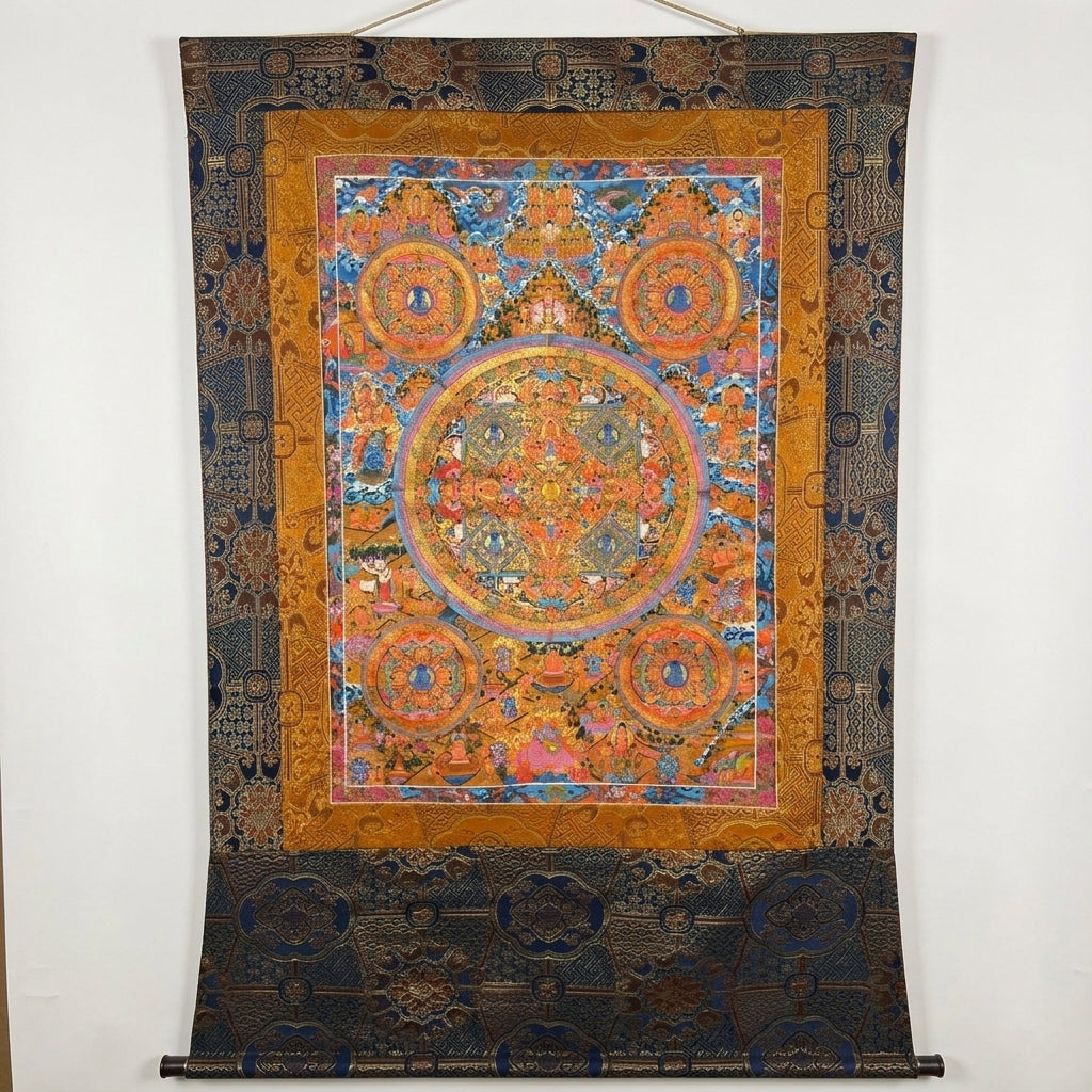 Grand Five Mandala Sacred Thangka