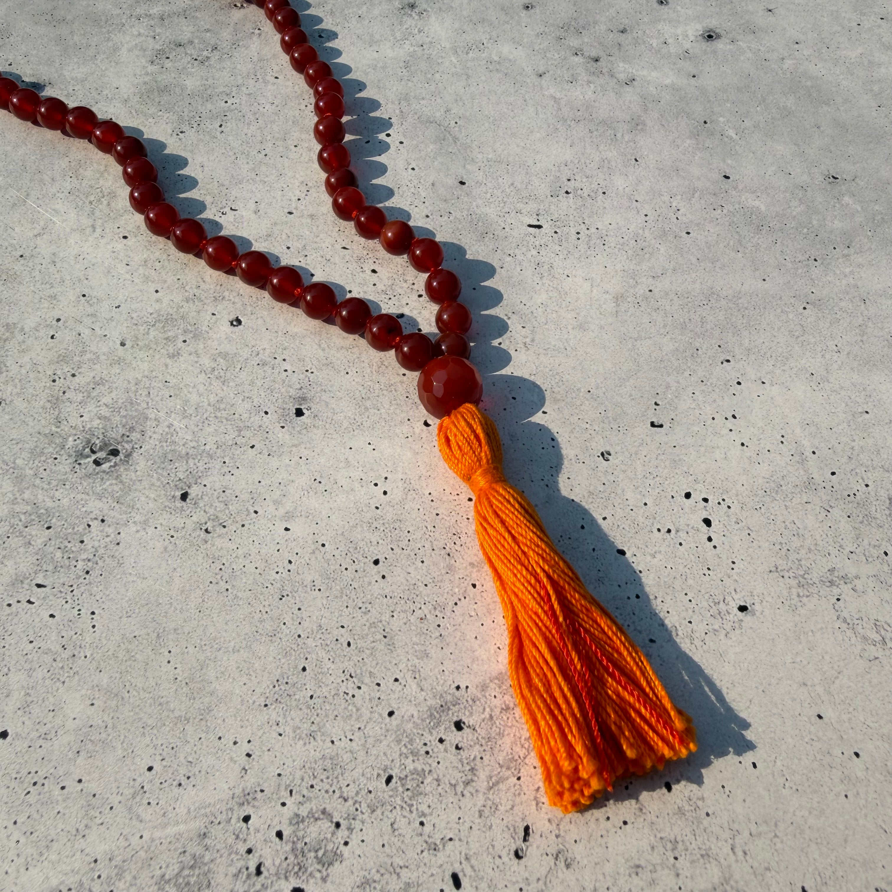 Fire Agate - Mala Necklace