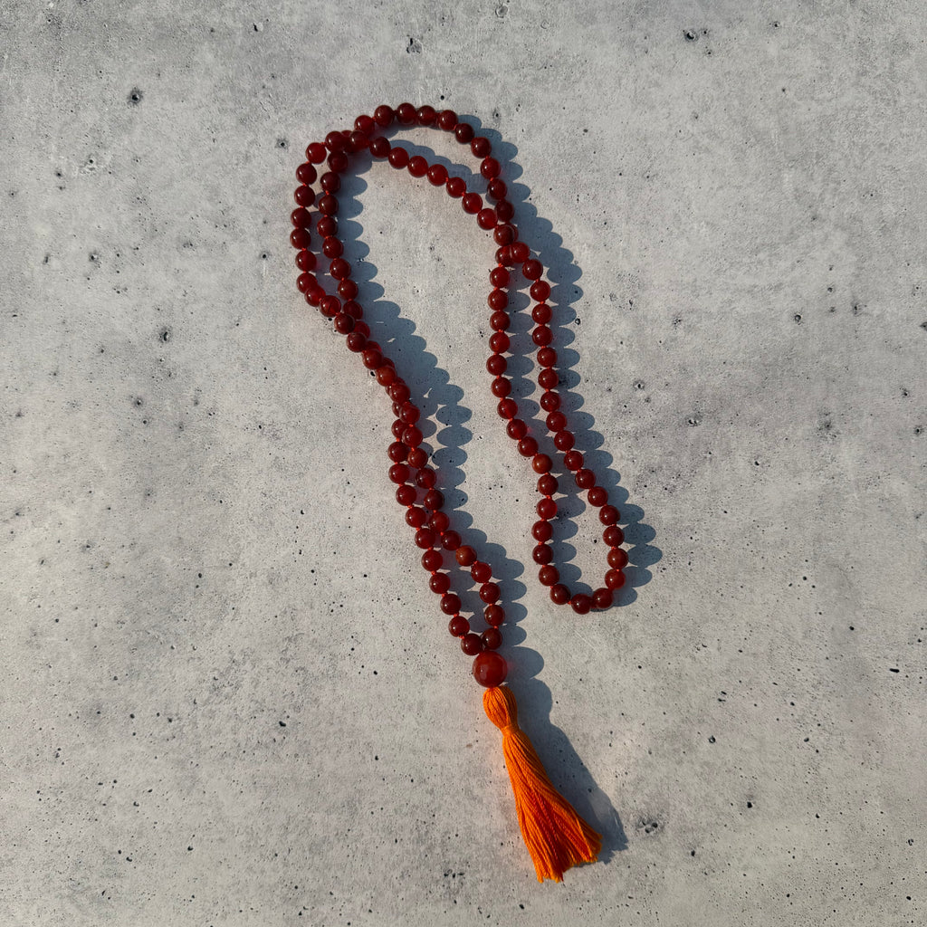 Fire Agate - Mala Necklace