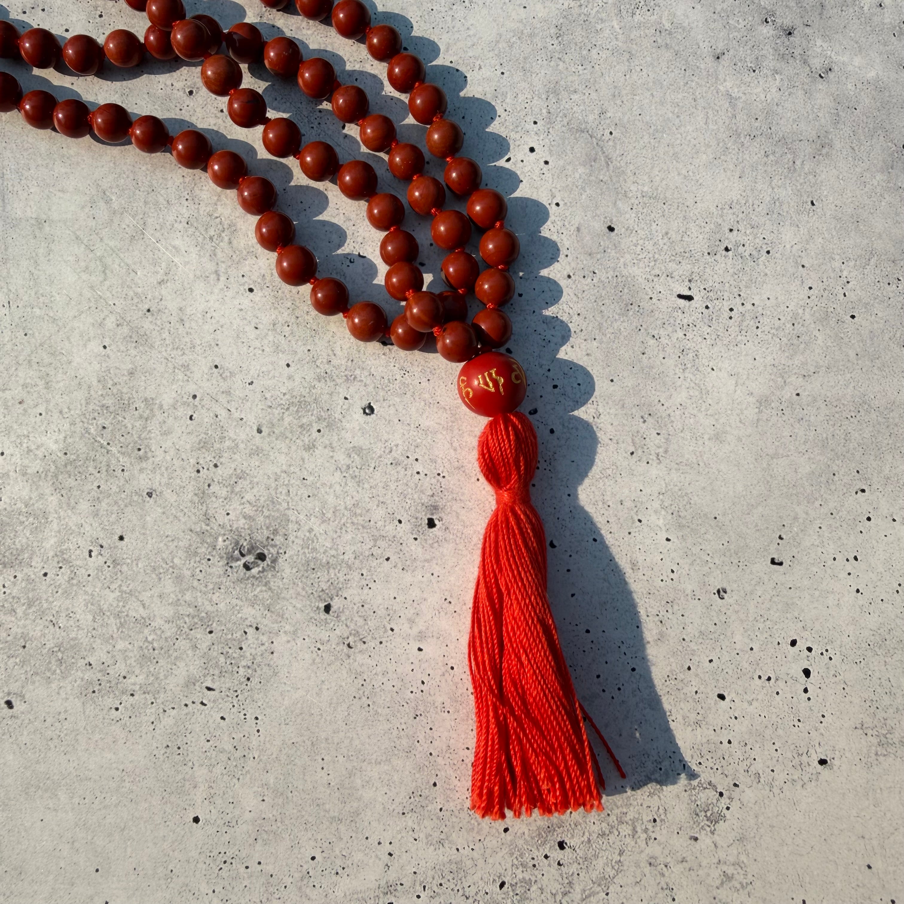 Red Jasper - Mala Necklace