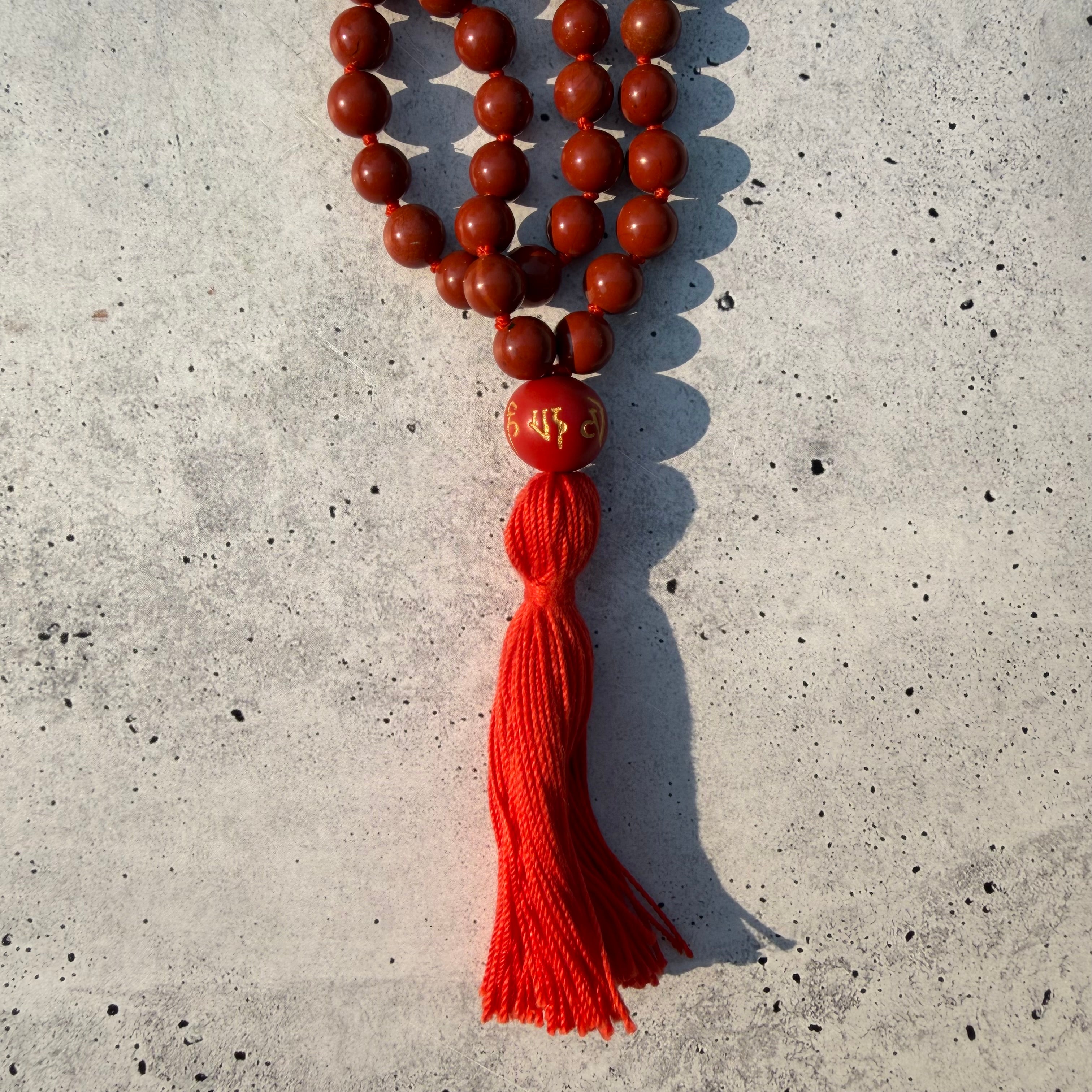 Red Jasper - Mala Necklace