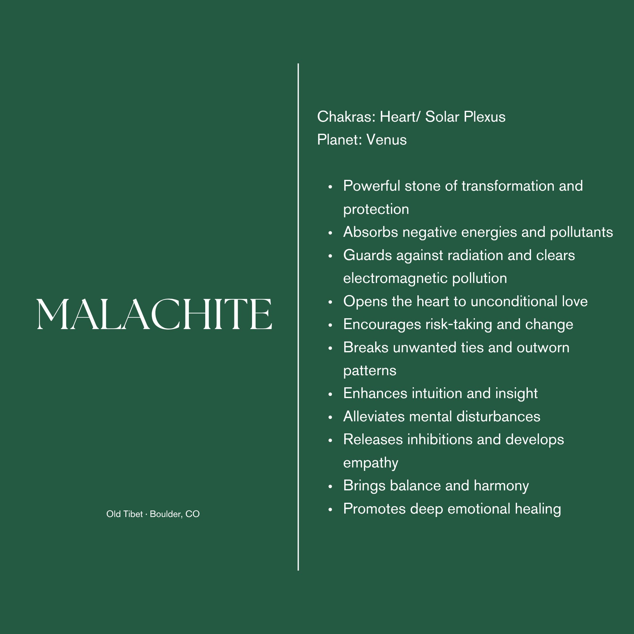 Malachite - Pendant Necklace
