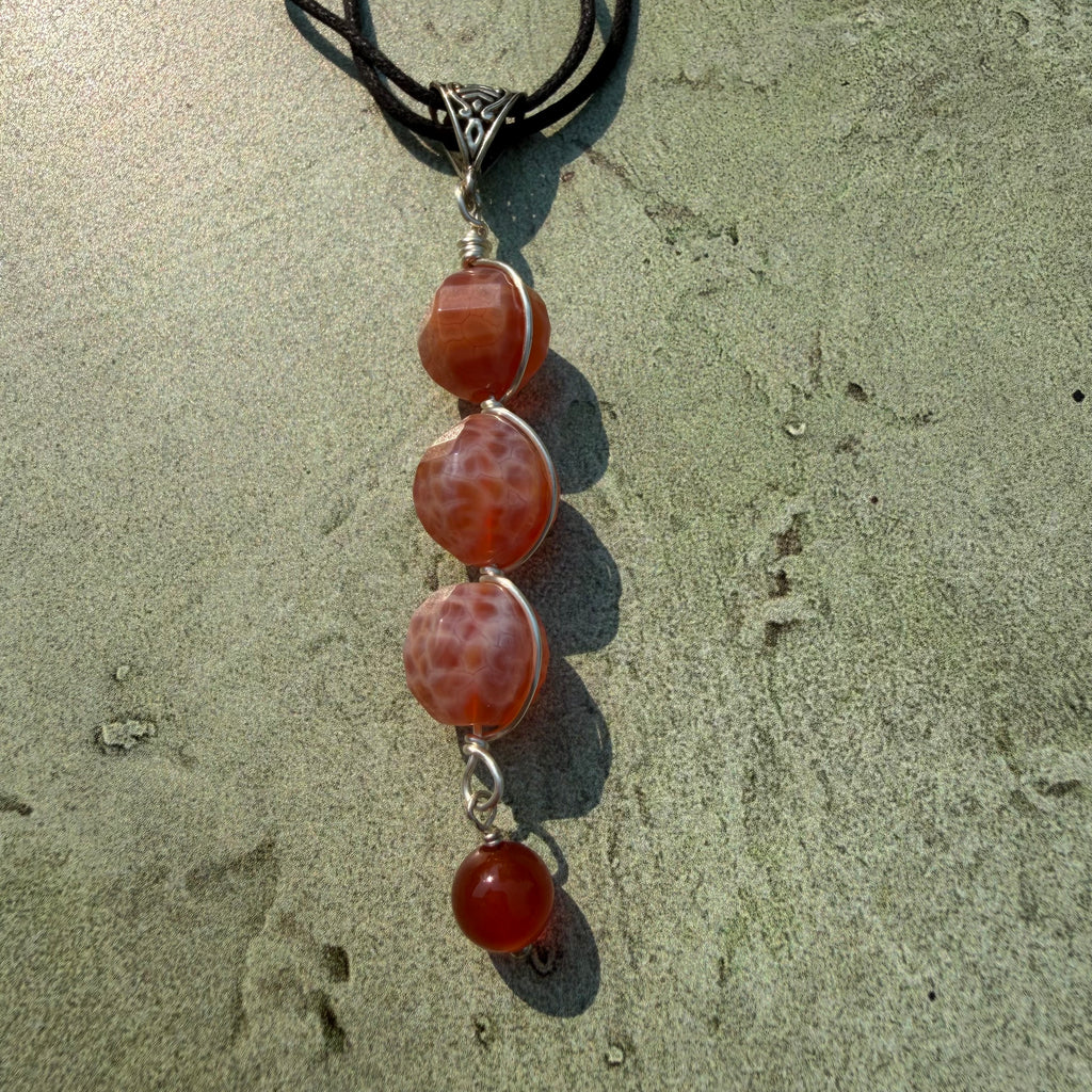 Fire Agate Necklace