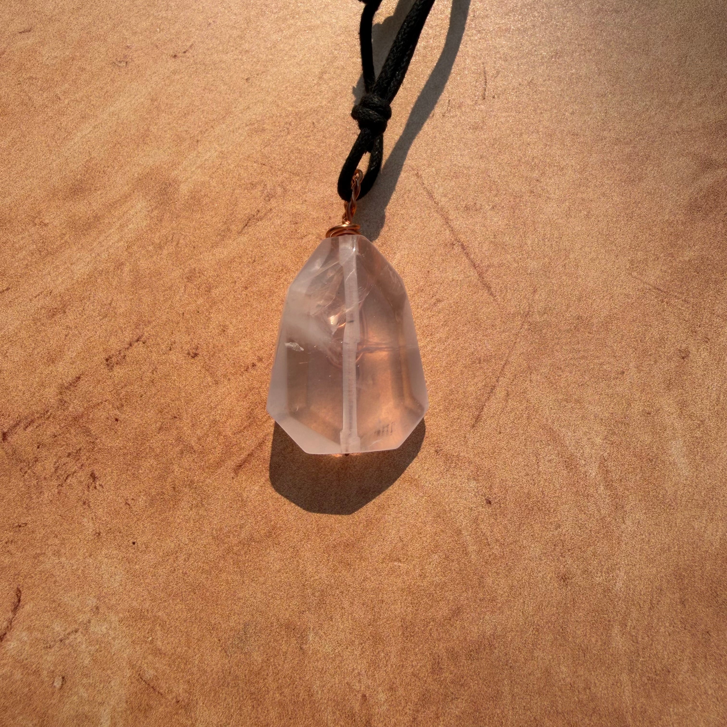 Rose Quartz - Pendant Necklace